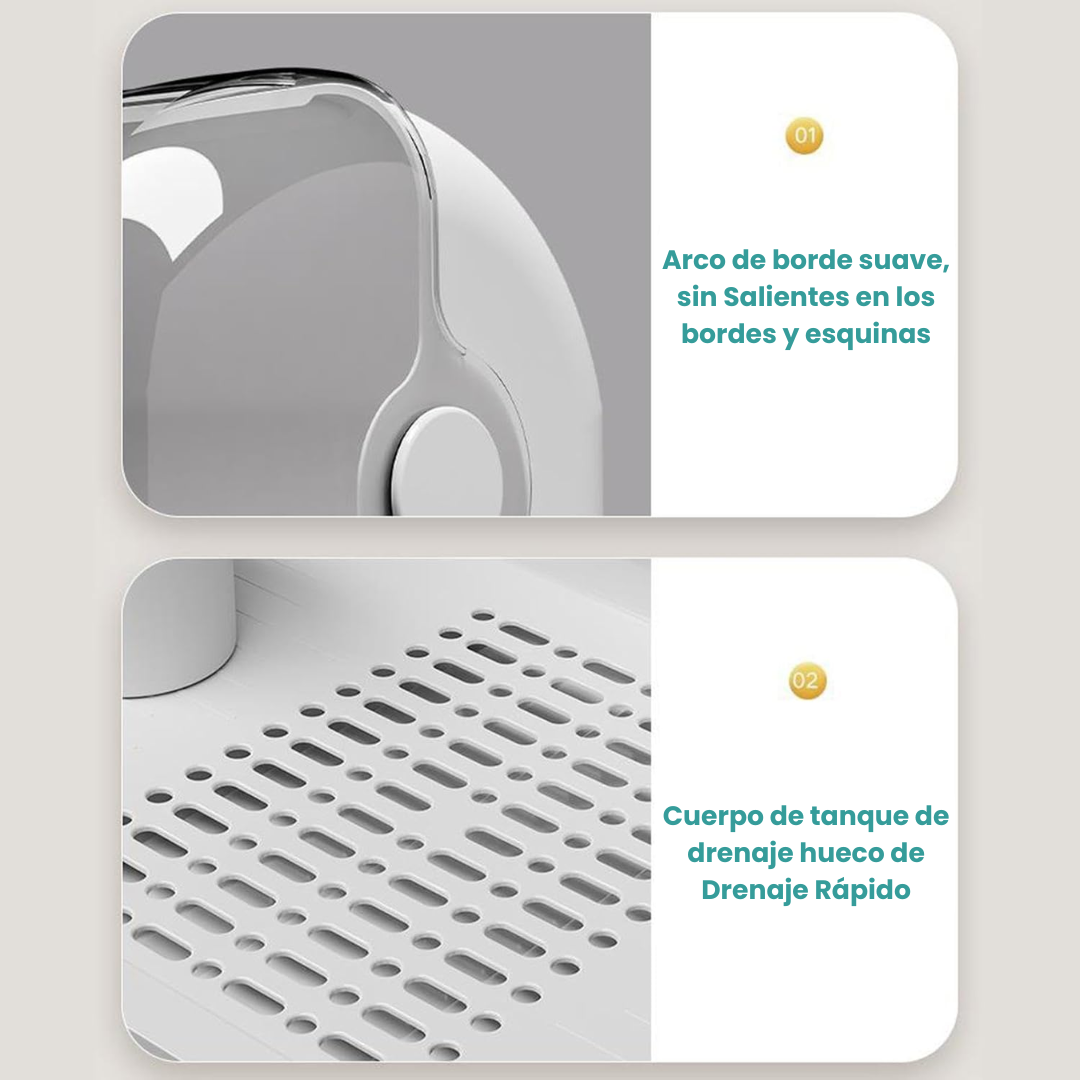 Escurridor y almacenamiento seguro para Tu Bebé