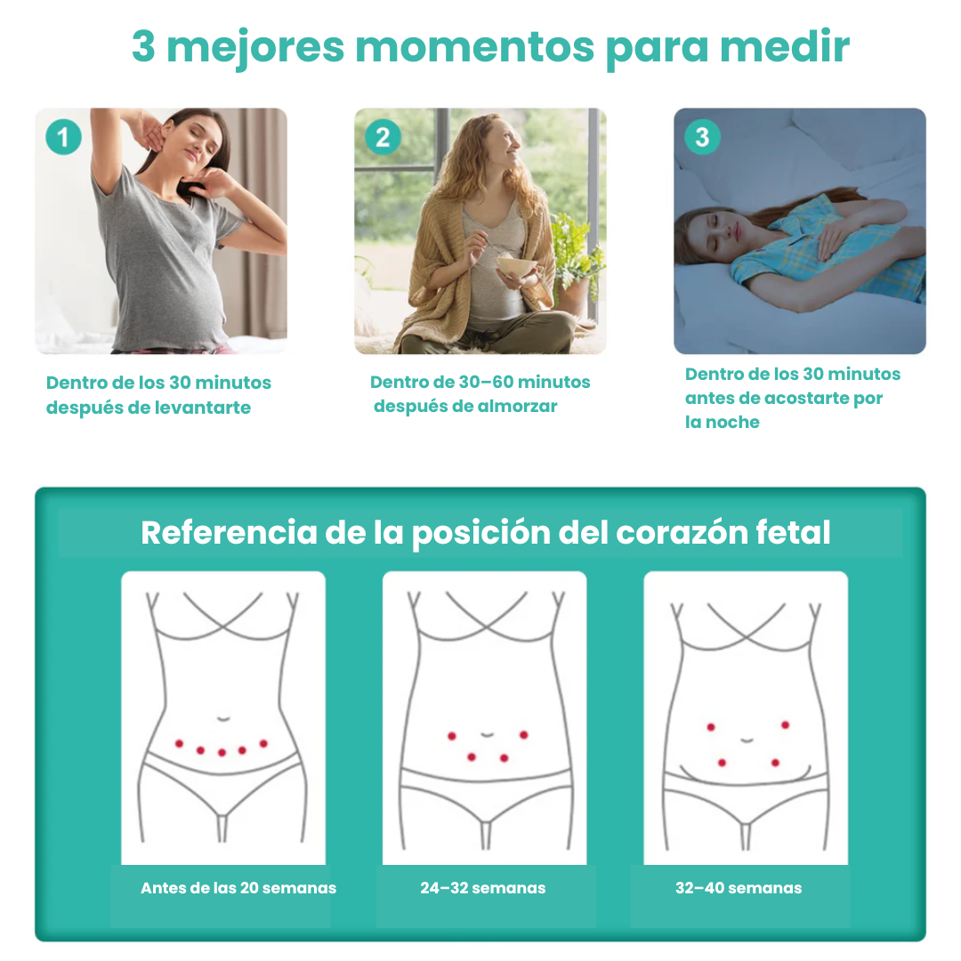 Doppler Fetal Portátil Para Escuchar a Tu Bebe