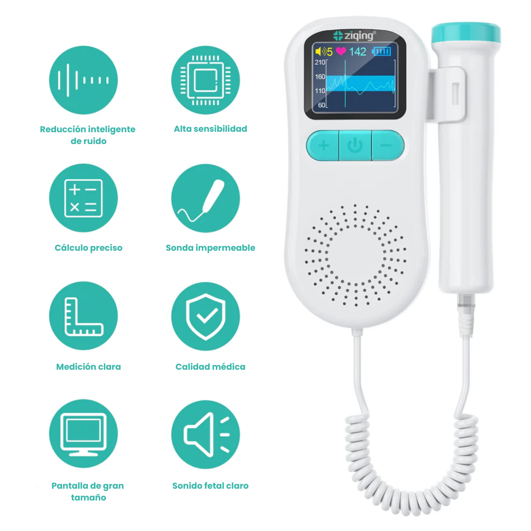 Doppler Fetal Portátil Para Escuchar a Tu Bebe